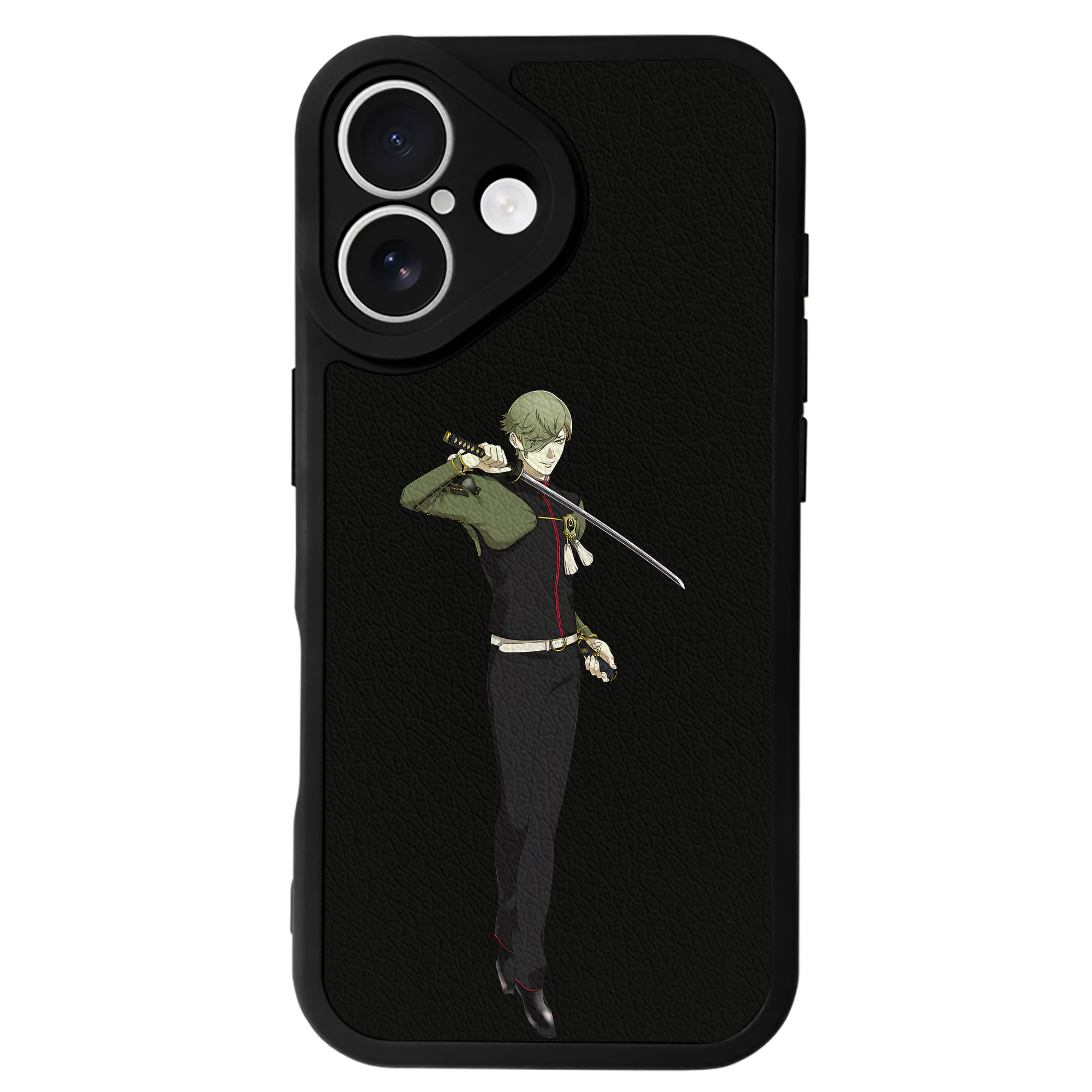 （画像用） 刀剣乱舞 Touken Ranbu 【iPhone 16シリーズ対応】シリコンスマホケース（レザー調） 材質：シリコン